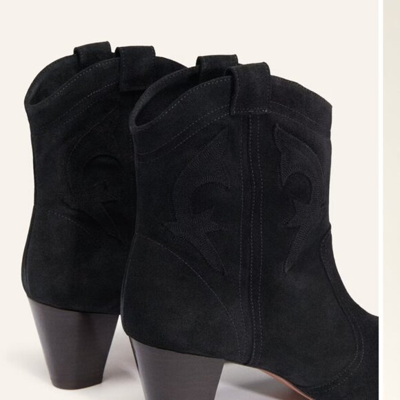 BA&SH Casey Ankle Boots – NEW – Size 37 EU – Black Suede - Picture 6 of 6